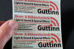 Hologrammfolie "Original-Genuine", silber mit Firmenlogo bedruckt