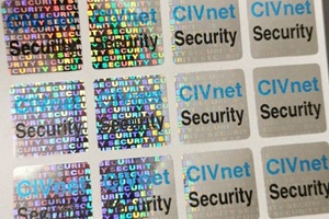hologrammfolie security bedruckt