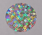 PP-Folie Bubble mit holografisch leuchtendem Muster