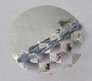 Silber-glänzende Schachbrettmuster-Sicherheitsfolie